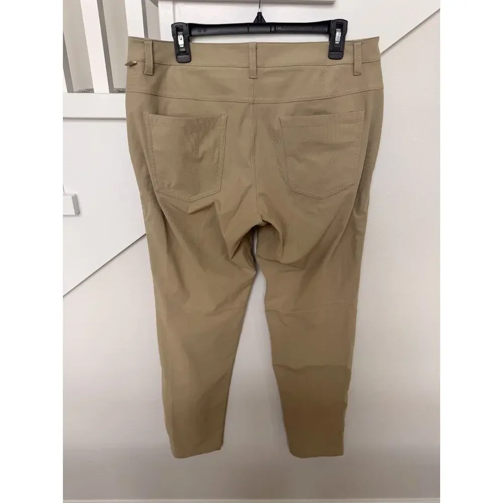 Lululemon Mens ABC Pant Beige Warpstreme Size 33 waist, 33 inseam